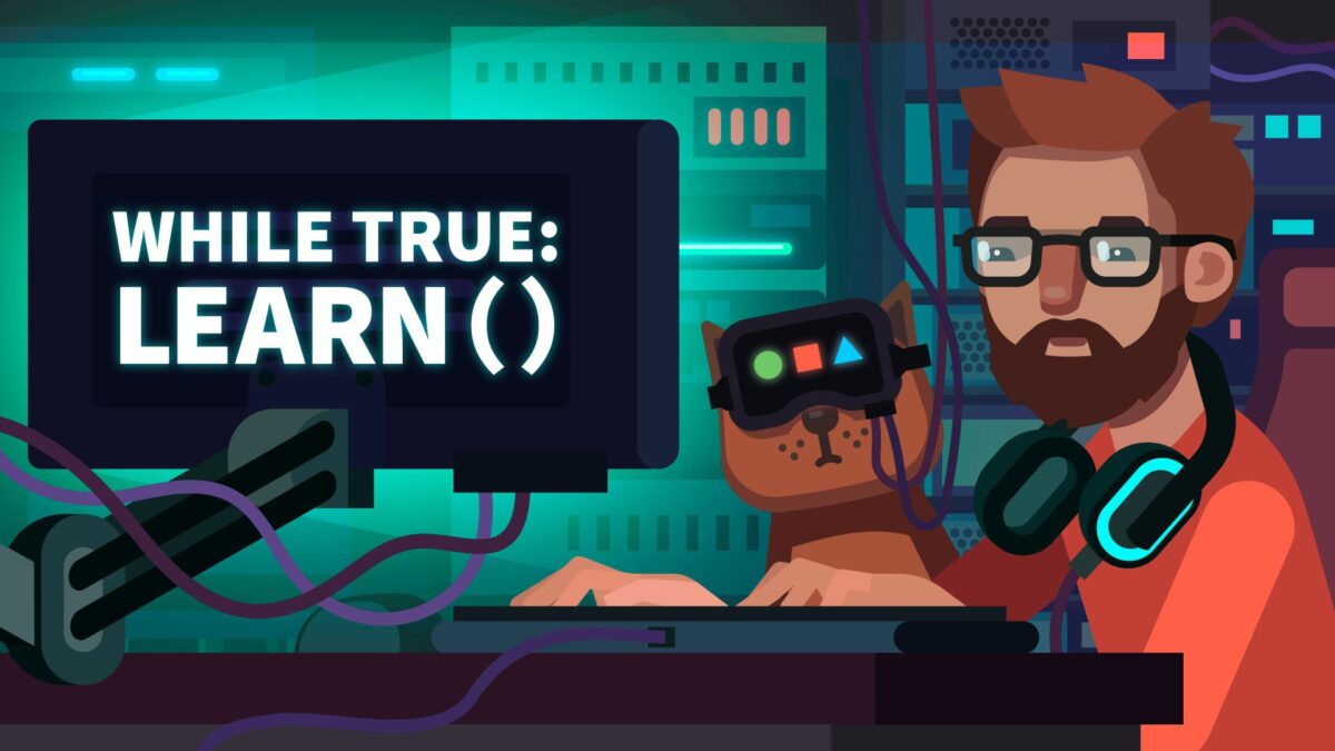 While True learn() coding meme Full Version Free Download
