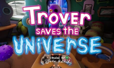 Trover Saves The Universe Review Logo