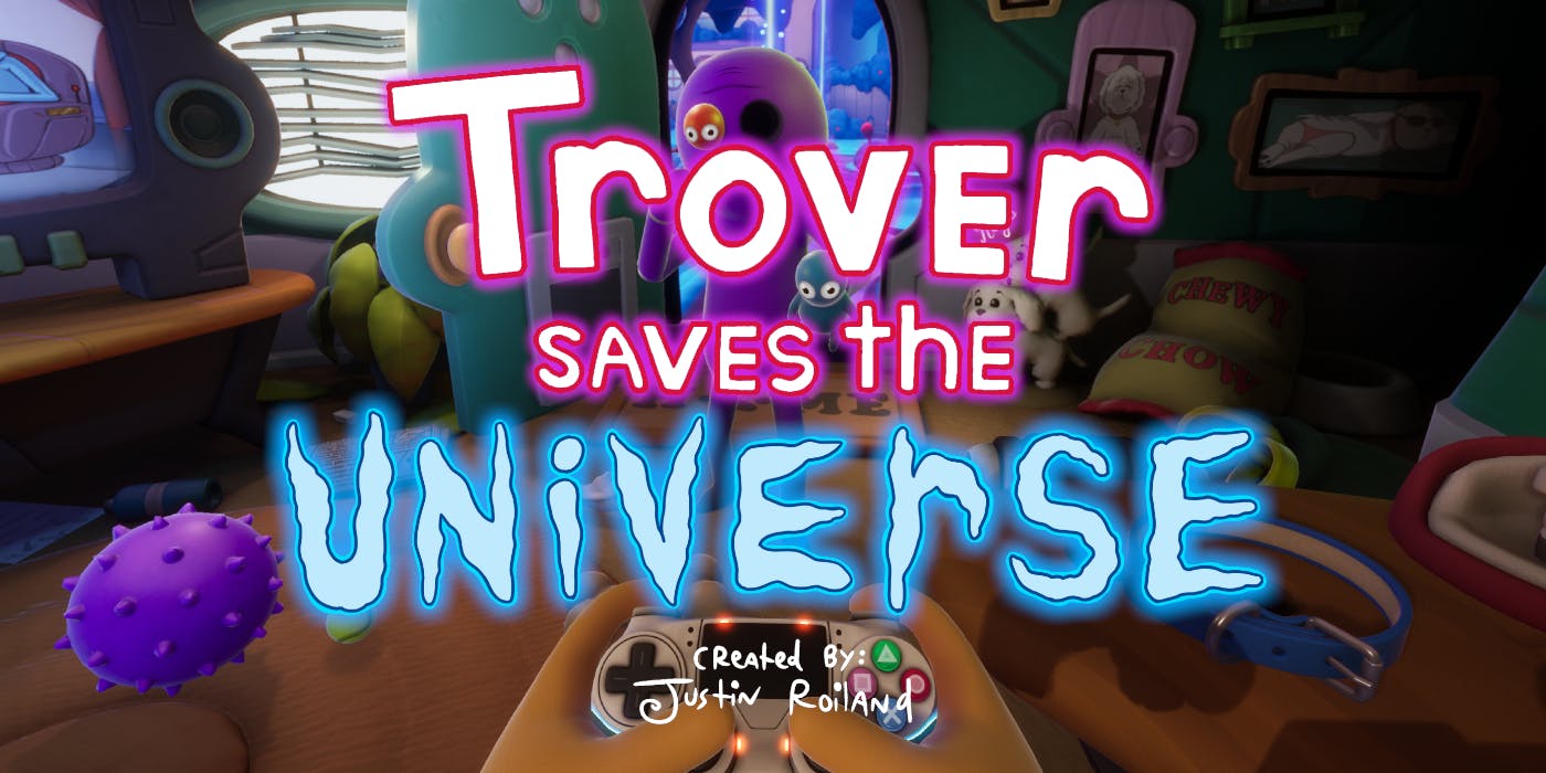 Trover Saves The Universe Review Logo