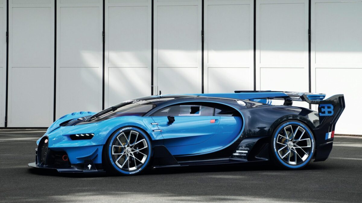 bugatti vision gt sport car pictured in the forthcoming gran turismo sport