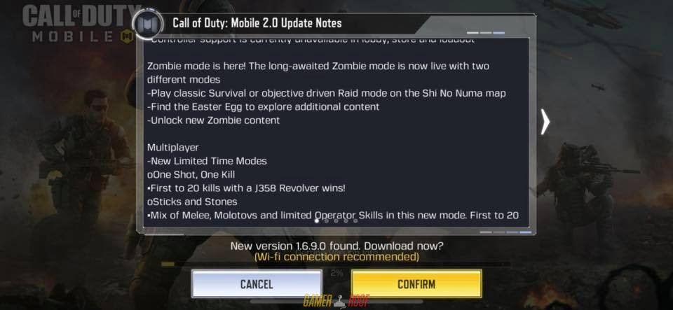 Call of Duty Mobile New Update Version 1.6.9.0 Zombie Mode LIVE Android Version Full Game Free Download