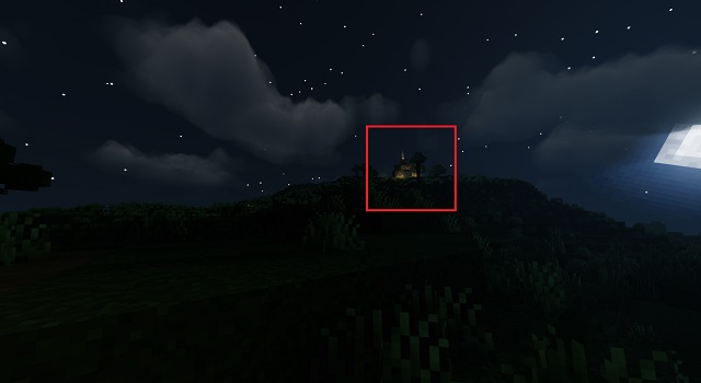 Looking for Light Sources to Find Your House in Minecraft