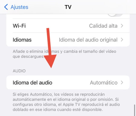 Apple TV Change iPhone Audio Language